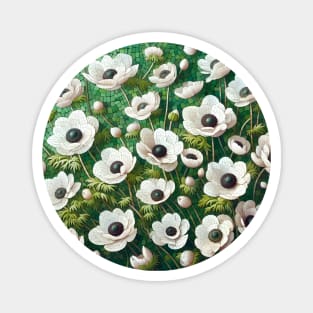 Anemone Flowers Magnet